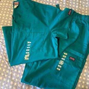 Teal scrub set